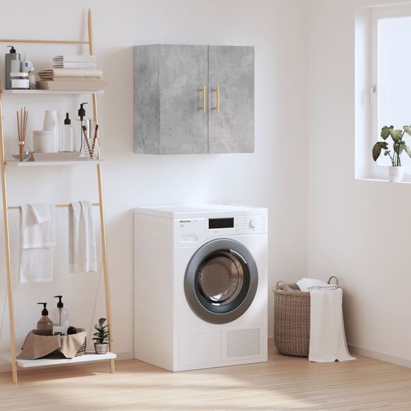 vidaXL Nástenná skrinka betónovo sivá 60x31x60 cm kompozitné drevo