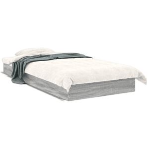 vidaXL Posteľn&yacute; r&aacute;m siv&yacute; dub sonoma 75x190 cm kompozitn&eacute; drevo