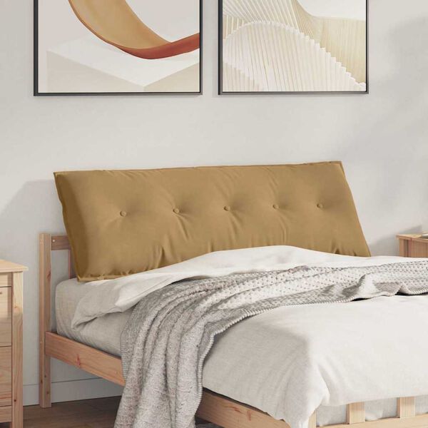 vidaXL Podu&scaron;ka na chrb&aacute;t Hned&aacute; 140 x 50 cm Kord&uacute;rov&aacute; tkanina