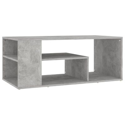 vidaXL Konferenčný stolík betónový sivý 100x50x40 cm drevotrieska