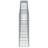 vidaXL Oblúkový gabionový kôš 400x30x100/120 cm pozinkované železo
