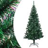 vidaXL Umel&yacute; vianočn&yacute; stromček s farebn&yacute;mi vetvičkami zelen&yacute; 150cm PVC