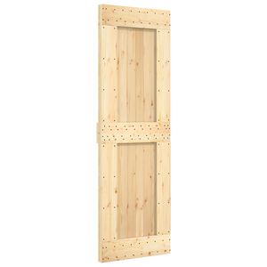 vidaXL Posuvn&eacute; dvere NARVIK Pr&iacute;rodn&aacute; a čierna 70 x 210 cm (152,5 cm)