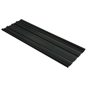 vidaXL Stre&scaron;n&yacute; panel 12 pcs Antracit 129 x 45 cm Pozinkovan&aacute; oceľ