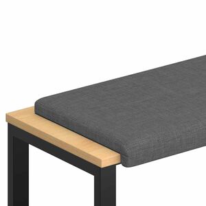 vidaXL Vank&uacute;&scaron; na lavičku L&aacute;tka Tmavosiv&aacute; Hĺbka 35 cm