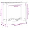 vidaXL Stôl na presádzanie polica voskovohnedý 82,5x35x75 cm borovica