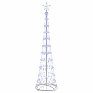 vidaXL LED vianočn&yacute; stromček Modr&aacute; 190 cm Kov