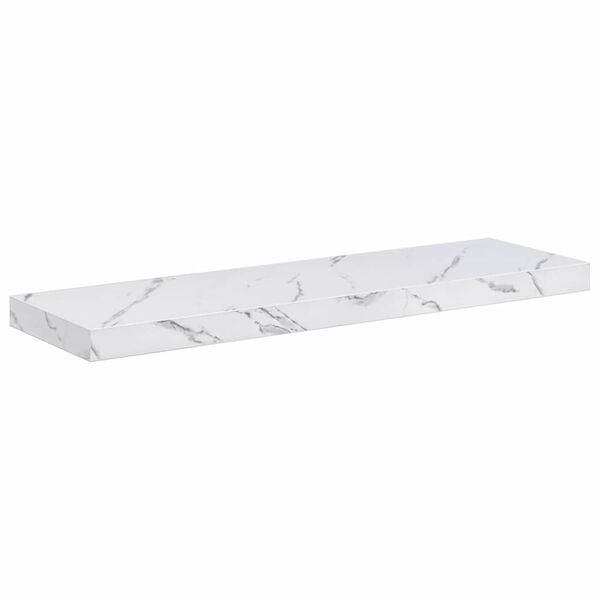 vidaXL Stenn&aacute; polica Biely mramor 90 x 23,5 x 4 cm Kompozitn&eacute; drevo