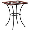 vidaXL Mozaikov&yacute; bistro stol&iacute;k, tehlovo biely 60 cm, keramika