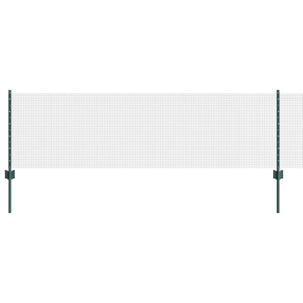 vidaXL Plot s podperou Zelen&aacute; 0,6 x 100 m Ocel a PVC