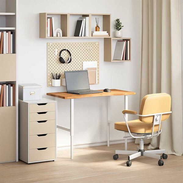 vidaXL Stolová doska bledohnedá 100x50x2,5 cm dubový masív obdĺžnikový