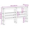 vidaXL Čelo postele s policami biele 150 cm mas&iacute;vna borovica