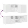vidaXL Rohov&aacute; skrinka biela 160x40x45 cm kompozitn&eacute; drevo