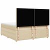 vidaXL Posteľn&yacute; r&aacute;m boxspring s matracom kr&eacute;mov&yacute; 180x200 cm l&aacute;tka