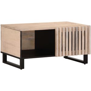 vidaXL Konferenčn&yacute; stol&iacute;k, biely 80x51x40 cm, mangov&yacute; mas&iacute;v