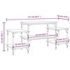 vidaXL TV skrinka dub sonoma 117x35x52 cm spracované drevo