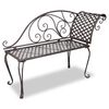 vidaXL Z&aacute;hradn&aacute; leňo&scaron;ka 128 cm, oceľ, starožitn&aacute;, hned&aacute;