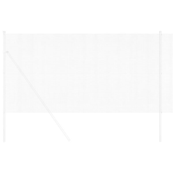 vidaXL Zvaren&yacute; dr&ocirc;ten&yacute; plot Strieborn&aacute; 0.4 x 25 m