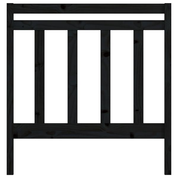 vidaXL Čelo postele čierne 95x4x100 cm masívna borovica