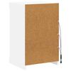 vidaXL Komoda s LED svetlami biela 41x37x67 cm