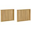 vidaXL Modul opierok r&uacute;k 2 pcs Biela 80 x 6 x 61 cm