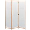 vidaXL Parav&aacute;n s 3 panelmi, kr&eacute;mov&yacute; 120x170x4 cm, l&aacute;tka
