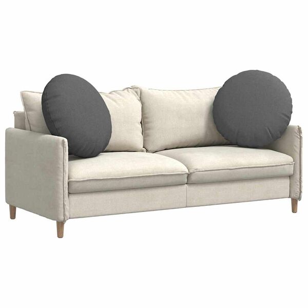 vidaXL Vank&uacute;&scaron;e na sedenie 2 pcs Tmavo &scaron;ed&aacute; &Oslash;80 x 29 cm l&aacute;tka