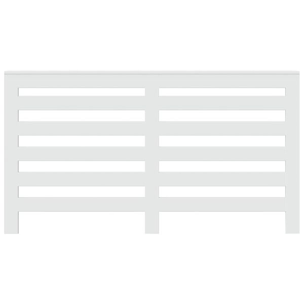 vidaXL Kryt na radi&aacute;tor biely 149x20x82 cm kompozitn&eacute; drevo