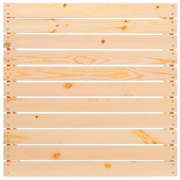 vidaXL Záhradná podnožka s podložkou, borovicový masív