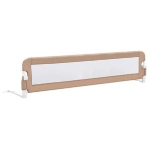 vidaXL Z&aacute;brana na detsk&uacute; posteľ, sivohned&aacute; 180x42 cm, polyester