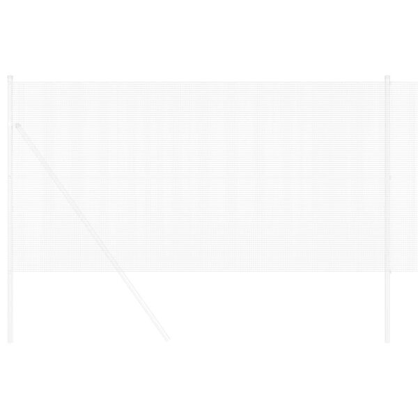 vidaXL Zvarený drôtený plot Strieborná 0.4 x 10 m Oceľ