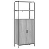 vidaXL Highboard Siv&yacute; Sonoma 40 x 33 x 161 cm Kompozitn&eacute; drevo