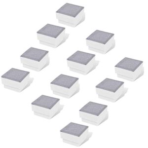 vidaXL Podlahov&eacute; LED svetl&aacute;, 12 ks, 100x100x68 mm