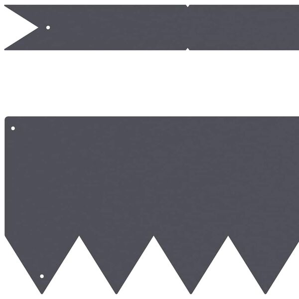 vidaXL Obrubn&iacute;k tr&aacute;vnika 10 pcs Antracit 100 x 0.05 x 20 cm