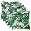 vidaXL Poťah na podložku 6 pcs HEERLEN Vzor s listami 35 x 35 cm