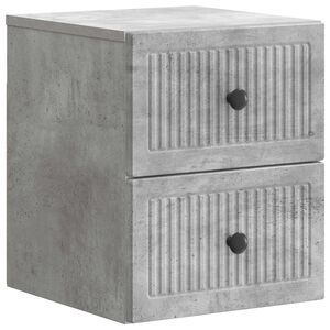 vidaXL N&aacute;stenn&aacute; nočn&aacute; skrinka N&aacute;stenn&yacute; Bet&oacute;novo siv&aacute; 33 x 34,5 x 40 cm