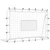 vidaXL Futbalov&yacute; nahr&aacute;vač, bielo čierny 184x61x123 cm, oceľ a PE