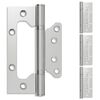 vidaXL P&aacute;nt 4 ks 130 x 78 x 13 mm Strieborn&aacute; Oceľ