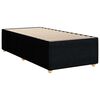 vidaXL Posteľn&yacute; r&aacute;m boxspring s matracom čierny 90x190 cm l&aacute;tka