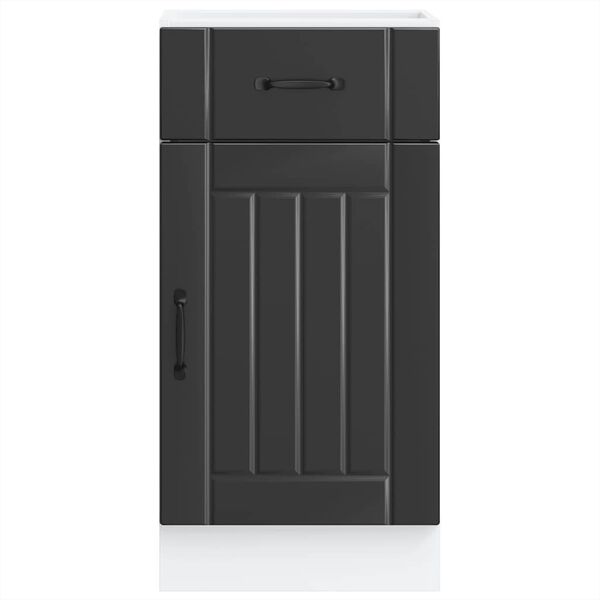 vidaXL Kuchynsk&aacute; spodn&aacute; skrinka Lucca, čierna, kompozitn&eacute; drevo