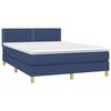 vidaXL Boxspring posteľ s matracom modr&yacute; 140x190 cm l&aacute;tka