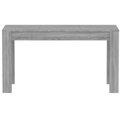 vidaXL Jedálenský stôl sivý dub somoma 140x74,5x76 cm spracované drevo