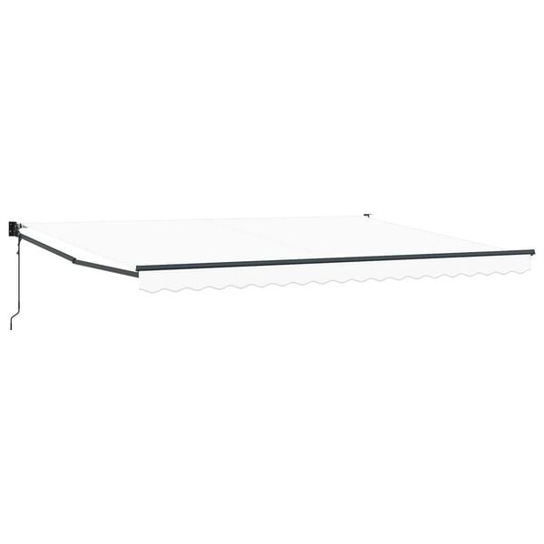 vidaXL Mark&iacute;za Biela 450 x 300 x 165 cm Polyester a kov