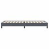 vidaXL Posteľn&yacute; r&aacute;m boxspring bez matracom tmavosiv&yacute; 90x220 cm zamat