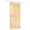 vidaXL Posuvn&eacute; dvere Pr&iacute;rodn&aacute; a biela 95 x 210 cm