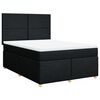 vidaXL Boxspring posteľ s matracom čierny 140x190 cm l&aacute;tka