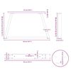 vidaXL Nohy konferenčného stolíka v tvare V, 2 ks, čierne, 50 x (30-31,3) cm, oceľové