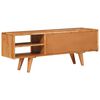 vidaXL TV skrinka Hnedá 110 x 30 x 40 cm Pevné akáciové drevo