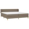 vidaXL Boxspring posteľ s matracom sivohned&yacute; 200x200 cm l&aacute;tka
