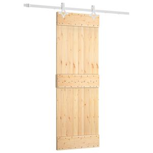 vidaXL Posuvn&eacute; dvere 70 x 210 cm Mas&iacute;vne borovicov&eacute; drevo (neupraven&eacute;)